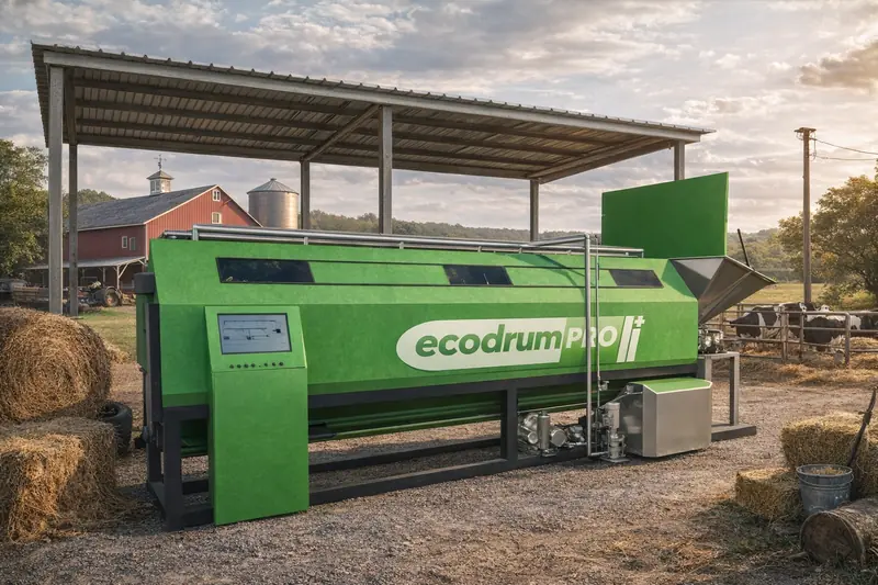 Промислова установка EcoDrumPRO+ для переробки відходів